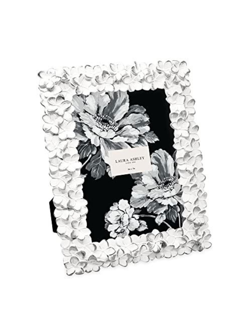 Laura Ashley White Floral Accent Picture Frame